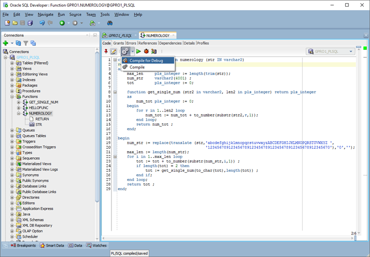 Pl sql using. Pl SQL код. Oracle SQL pl/SQL. Запуск кода в pl/SQL developer.